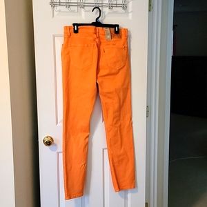 511 slim stretch Levi jeans 34 W 34 L orange